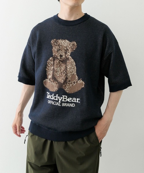 ITEMS URBANRESEARCH(アイテムズ アーバンリサーチ)の「Teddy Bear クルーネックサマーニット(ニット/セーター・メンズ・ベージュ/ネイビー/グリーン・MEDIUM/LARGE)」の16枚目の写真