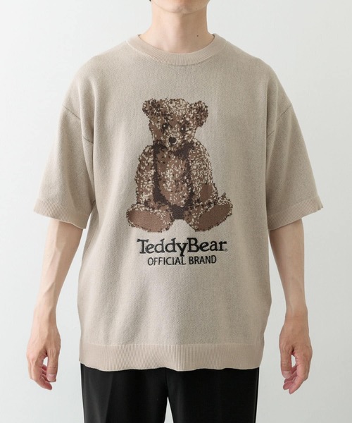 ITEMS URBANRESEARCH(アイテムズ アーバンリサーチ)の「Teddy Bear クルーネックサマーニット(ニット/セーター・メンズ・ベージュ/ネイビー/グリーン・MEDIUM/LARGE)」の18枚目の写真