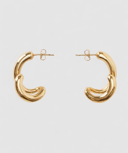 PHILIPPE AUDIBERT（フィリップ オーディベール）の「【PHILIPPE AUDIBERT(フィリップオーディベール)】 PAIGE EARRINGS GOLD（ピアス（両耳用）・レディース・ゴールド・FREE）」の4枚目の写真