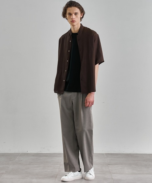 UNITED TOKYO（ユナイテッドトウキョウ）の「【完売間近！】(EC限定）COMFORT FUNCTION ワイドパンツ（スラックス・メンズ・ブラウン/ダークグレー/グレイッシュベージュ/ネイビー・2/3/1）」の7枚目の写真