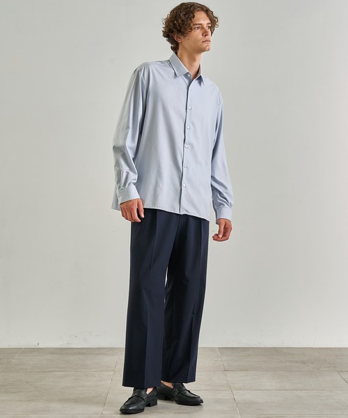 UNITED TOKYO（ユナイテッドトウキョウ）の「【完売間近！】(EC限定）COMFORT FUNCTION ワイドパンツ（スラックス・メンズ・ブラウン/ダークグレー/グレイッシュベージュ/ネイビー・2/3/1）」の13枚目の写真