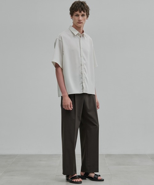 UNITED TOKYO（ユナイテッドトウキョウ）の「【完売間近！】(EC限定）COMFORT FUNCTION ワイドパンツ（スラックス・メンズ・ブラウン/ダークグレー/グレイッシュベージュ/ネイビー・2/3/1）」の17枚目の写真