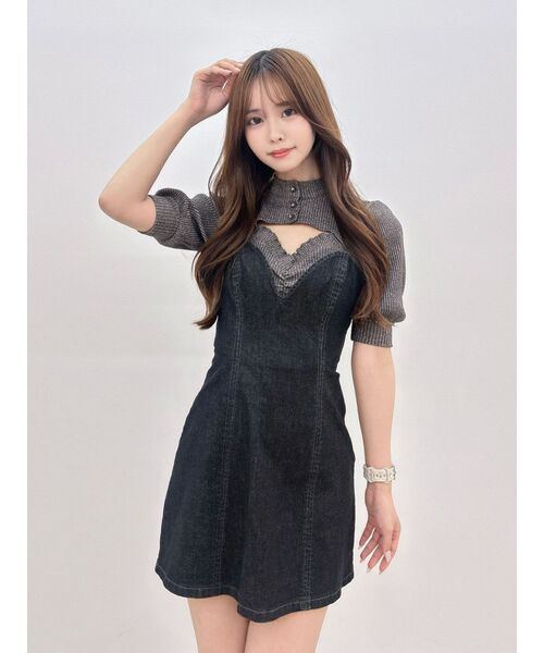 EATME（イートミー）の「デニムジャンスカ（ワンピース・レディース・ブルー/ライトブルー/ブラック・FREE）」の9枚目の写真