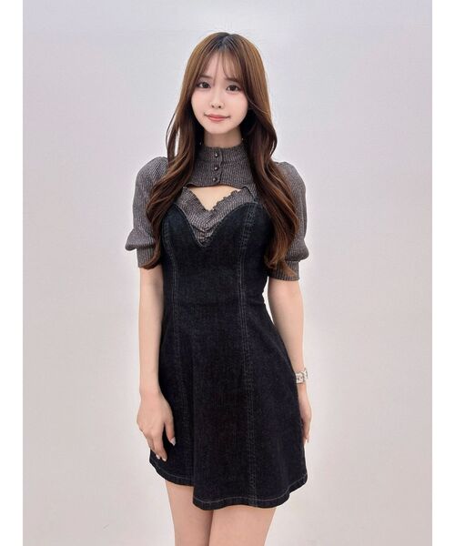 EATME（イートミー）の「デニムジャンスカ（ワンピース・レディース・ブルー/ライトブルー/ブラック・FREE）」の10枚目の写真