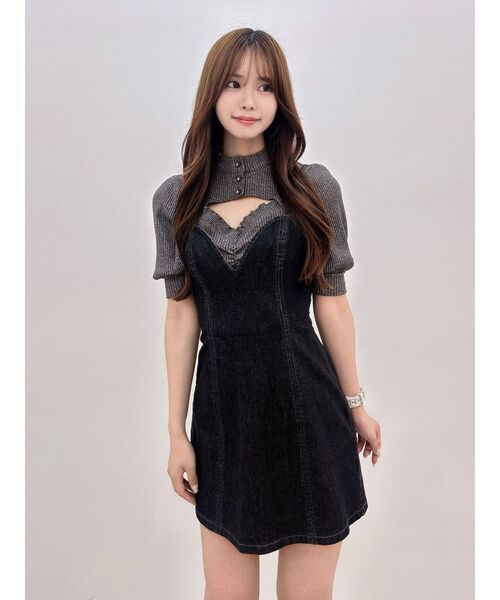 EATME（イートミー）の「デニムジャンスカ（ワンピース・レディース・ブルー/ライトブルー/ブラック・FREE）」の11枚目の写真