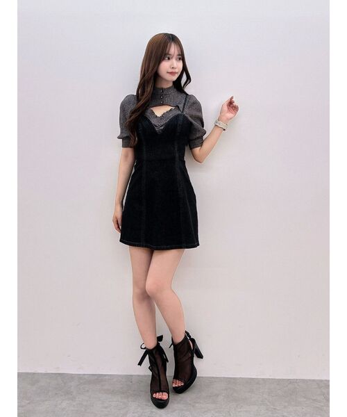 EATME（イートミー）の「デニムジャンスカ（ワンピース・レディース・ブルー/ライトブルー/ブラック・FREE）」の12枚目の写真