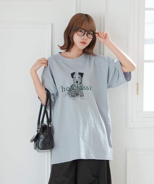 セール】オーバーサイズドッグTEE（Tシャツ/カットソー）｜krahe