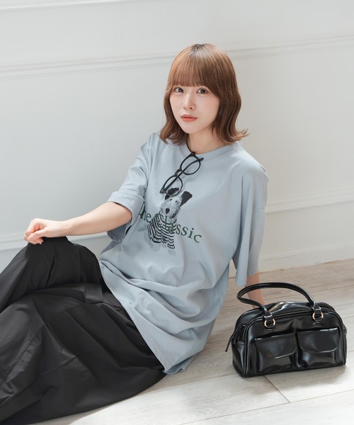 セール】オーバーサイズドッグTEE（Tシャツ/カットソー）｜krahe