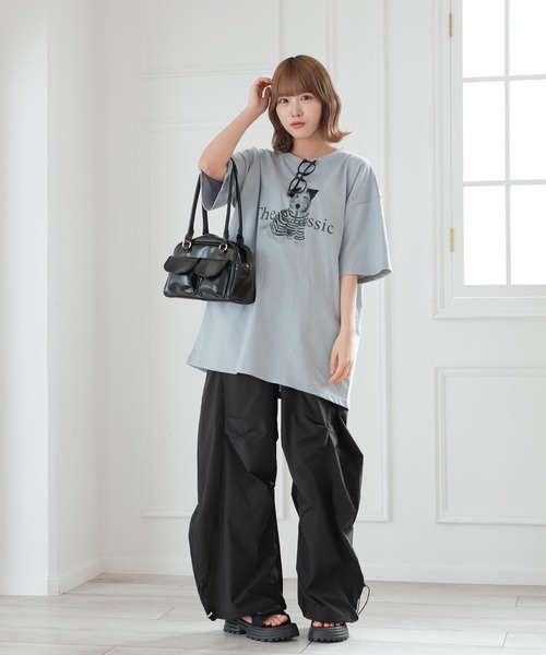 【関税込】 オーバーサイズ マンツーマンTシャツ - ダークグレー CITY PRIDE オーバーサイズTシャツ | SUPPORT TEAM,FOOTBALL