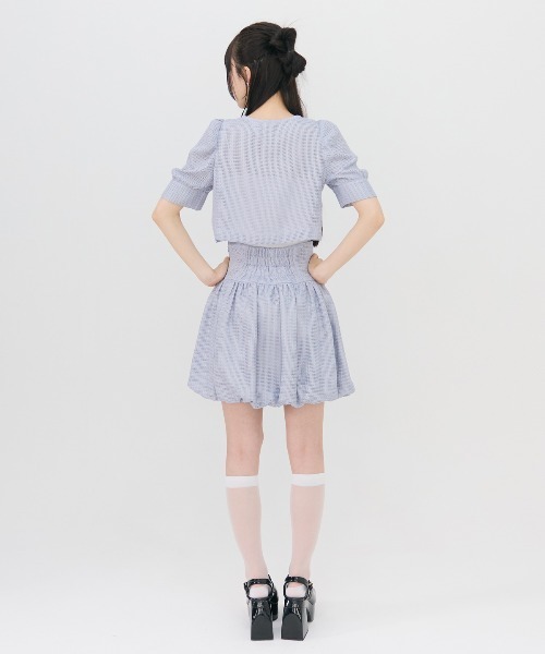 REDYAZELレディアゼル★裾バルーンレースシャツ REDYAZEL（レディアゼル）の「裾バルーンレースシャツ（シャツ