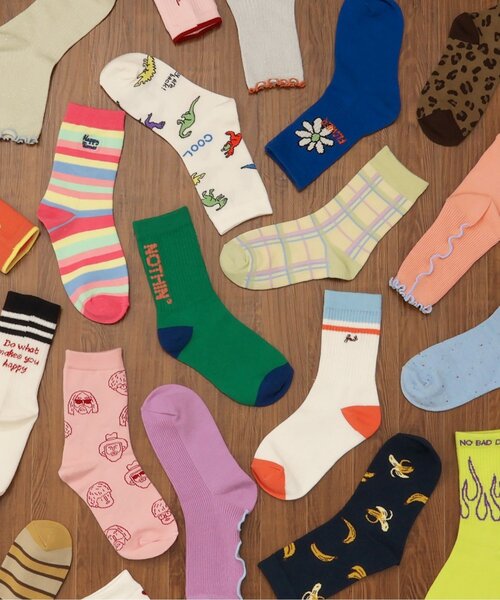 BREEZE（ブリーズ）の「GIRLSロゴカラバリソックス（ソックス/靴下・キッズ・オレンジ/ピンク/ブラック・15 /18/21）」の5枚目の写真