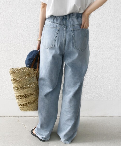 SHIPS(シップス)の「〈洗濯機可能〉ドロスト イージー デニム パンツ(デニムパンツ・レディース・ブルー・36/38)」の13枚目の写真