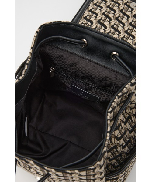 SLY(スライ)の「MONOGRAM JQ BACKPACK モノグラム ジャガード バックパック(バックパック/リュック・レディース・ブラック系その他2・FREE)」の12枚目の写真