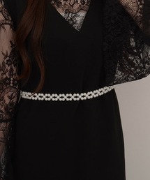 VIBGYOR Women | 【resonance】パール ウエストマーク ゴムベルト【マルチウェイ/オケージョン】(ベルト)