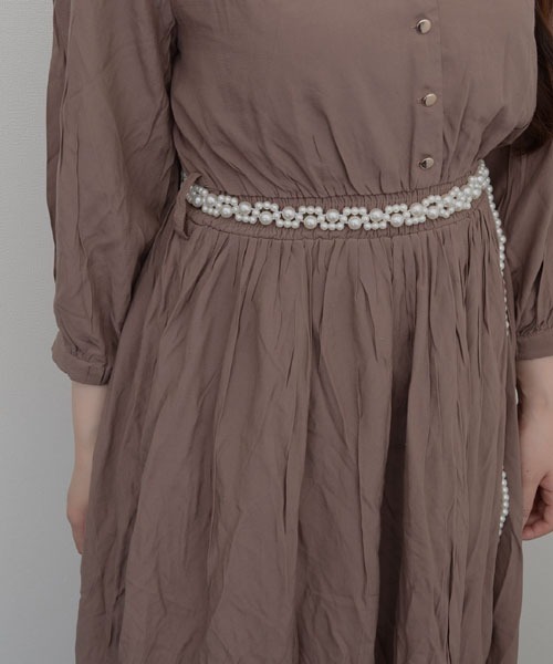 VIBGYOR Women（ヴィブジョー　ウィメン）の「【resonance】パール ウエストマーク ゴムベルト【マルチウェイ/オケージョン】（ベルト・レディース・ホワイト系3/ホワイト系2/ホワイト系1・FREE）」の8枚目の写真