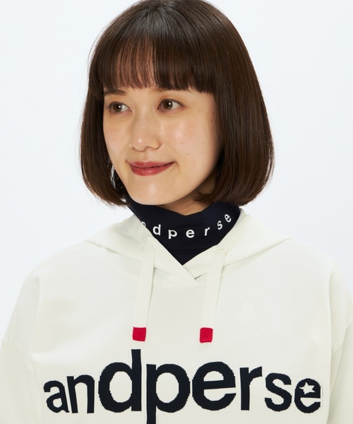 and per se（アンパスィ）の「アクティブニットハーフスリーブシャツ（レディース）（ニット/セーター・レディース・ホワイト/ネイビー/グリーン・L/M）」の11枚目の写真