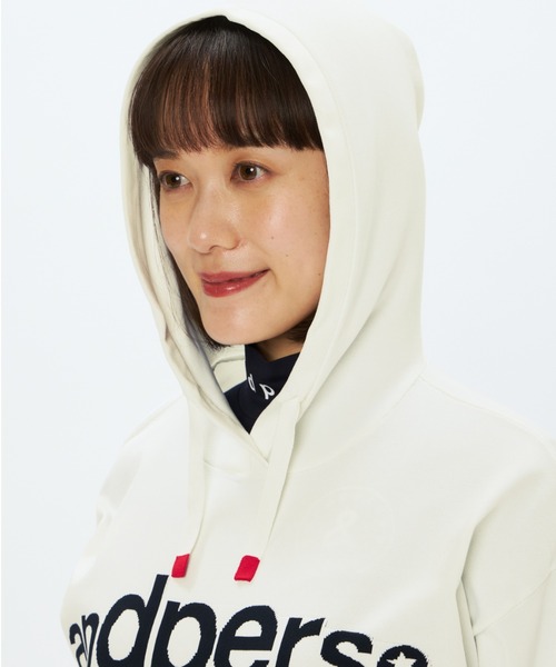 and per se（アンパスィ）の「アクティブニットハーフスリーブシャツ（レディース）（ニット/セーター・レディース・ホワイト/ネイビー/グリーン・L/M）」の12枚目の写真