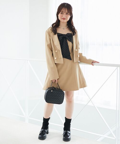 MAJESTIC LEGON（マジェスティックレゴン）の「リボンローファーコンビブーツ（ブーツ・レディース・ブラウン/ブラック・SMALL/MEDIUM/LARGE/X-LARGE）」の3枚目の写真