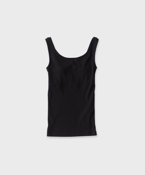 LE CIEL BLEU(ルシェルブルー)の「LE CIEL BLEU/ルシェルブルー Color Trimmed Tank Top タンクタップ(タンクトップ・レディース・ホワイト/ブラック・36)」の2枚目の写真