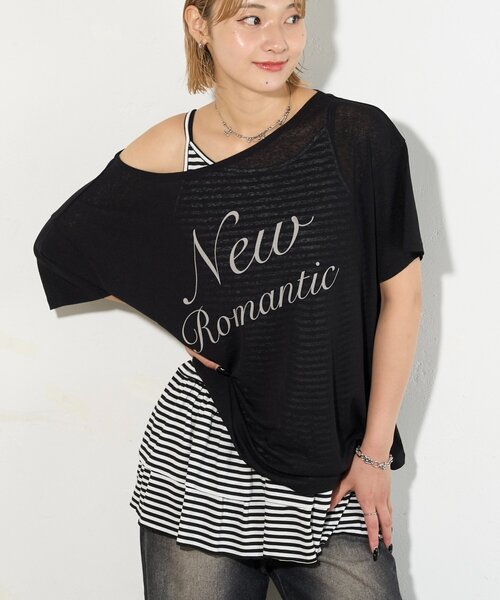 WHO'S WHO gallery（フーズフーギャラリー）の「フリルチュニックキャミワンピース（チュニック・レディース・グレー/オフホワイト/ブラック・FREE）」の10枚目の写真