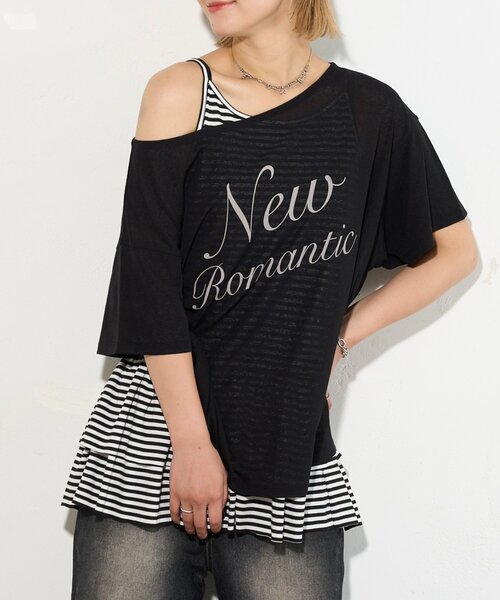 WHO'S WHO gallery（フーズフーギャラリー）の「フリルチュニックキャミワンピース（チュニック・レディース・グレー/オフホワイト/ブラック・FREE）」の11枚目の写真