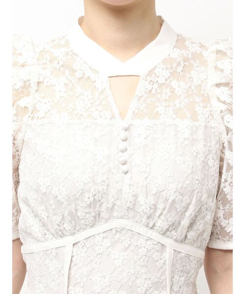 dazzlin（ダズリン）の「ネックツイスト刺繍レースドレス（ドレス・レディース・ラベンダー/ブラック/アイボリー・MEDIUM/SMALL）」の22枚目の写真