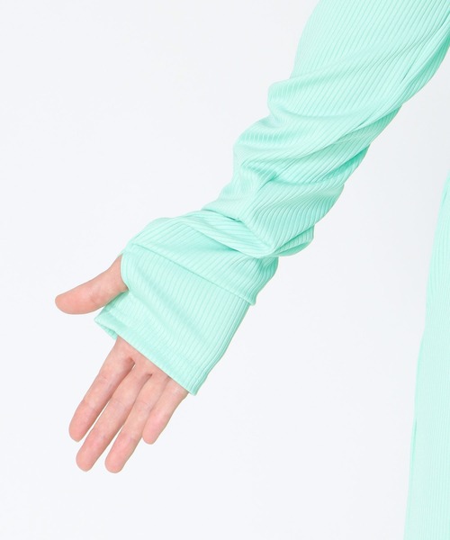 TITE IN THE STORE(ティテ インザ ストア)の「【前後2WAY】メッシュ切替ワンピース(ワンピース・レディース・ネイビー/グリーン/オフホワイト・38)」の11枚目の写真