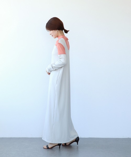 TITE IN THE STORE(ティテ インザ ストア)の「【前後2WAY】メッシュ切替ワンピース(ワンピース・レディース・ネイビー/グリーン/オフホワイト・38)」の21枚目の写真