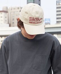 FFEIN | 【FFEIN(フェイン)】英字メッセージ刺繍キャップ / 刺繍 深めキャップ(キャップ)