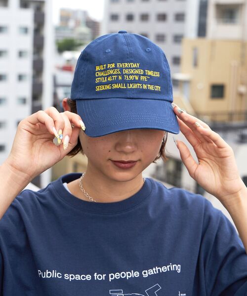 FFEIN（フェイン）の「【FFEIN(フェイン)】英字メッセージ刺繍キャップ / 刺繍 深めキャップ（キャップ・メンズ・レッド/ベージュ/ネイビー/ブラック・FREE）」の4枚目の写真