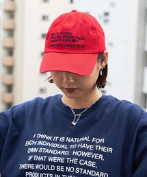 FFEIN | 【FFEIN(フェイン)】英字メッセージ刺繍キャップ / 刺繍 深めキャップ(キャップ)