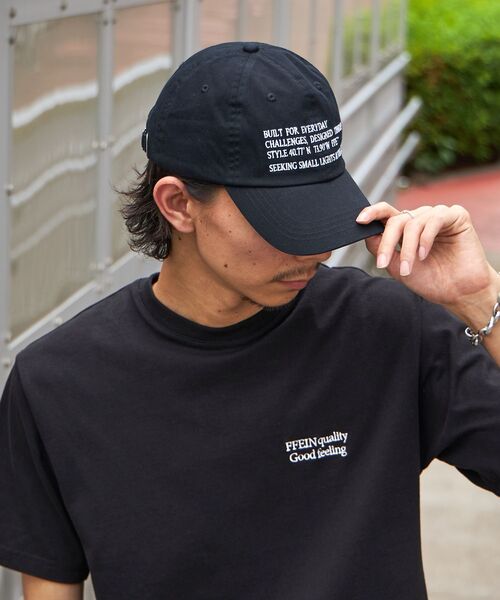 FFEIN（フェイン）の「【FFEIN(フェイン)】英字メッセージ刺繍キャップ / 刺繍 深めキャップ（キャップ・メンズ・レッド/ベージュ/ネイビー/ブラック・FREE）」の5枚目の写真