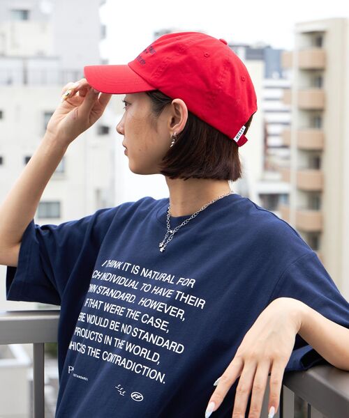 FFEIN（フェイン）の「【FFEIN(フェイン)】英字メッセージ刺繍キャップ / 刺繍 深めキャップ（キャップ・メンズ・レッド/ベージュ/ネイビー/ブラック・FREE）」の8枚目の写真