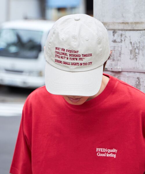 FFEIN（フェイン）の「【FFEIN(フェイン)】英字メッセージ刺繍キャップ / 刺繍 深めキャップ（キャップ・メンズ・レッド/ベージュ/ネイビー/ブラック・FREE）」の11枚目の写真