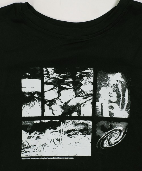 フォトTシャツ 古着 モノクロ 袖裾シングルステッチ フォトTシャツ 古着 モノクロ 袖裾シングルステッチ