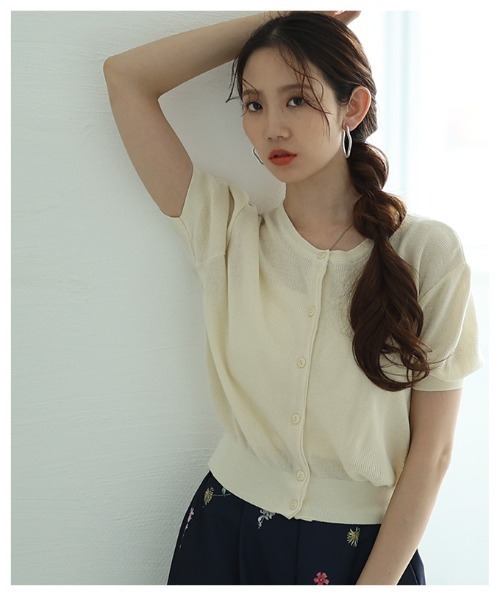 Sawa a la mode（サワアラモード）の「サマーニットカーディガン（カーディガン/ボレロ・レディース・イエロー/ピンク/グレー/ブルー・FREE）」の22枚目の写真