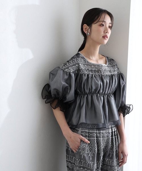 PourVous(プールヴー)の「ワイドパンツ パンツドレス 結婚式 二次会&ワイドギャザー2点セットシャーリングセレモニー フォーマル ロング丈 オケージョンドレス お呼ばれ 同窓会 成人式 (パンツドレス・レディース・シルバー/ブラック/ベージュ・S/M)」の11枚目の写真