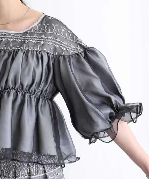PourVous(プールヴー)の「ワイドパンツ パンツドレス 結婚式 二次会&ワイドギャザー2点セットシャーリングセレモニー フォーマル ロング丈 オケージョンドレス お呼ばれ 同窓会 成人式 (パンツドレス・レディース・シルバー/ブラック/ベージュ・S/M)」の17枚目の写真