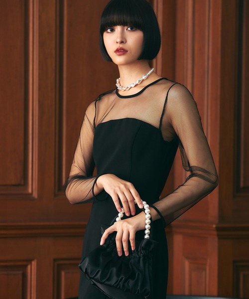 darial（ダリアル）の「【darial 10周年記念セール】【darial】スパンコールの輝き × ビスチェで女っぽさ溢れる / sequins bustier dress スパンコール ビスチェ ドレス お呼ばれ 結婚式 二次会 成人式 同窓会 セレモニードレス パーティドレス オケージョンドレス（ドレス・レディース・ブラック/グレー/ゴールド・S/M/L）」の20枚目の写真