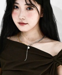 Y/lim（イリム）の「アシメビジューチェーンネックレス（ネックレス）」