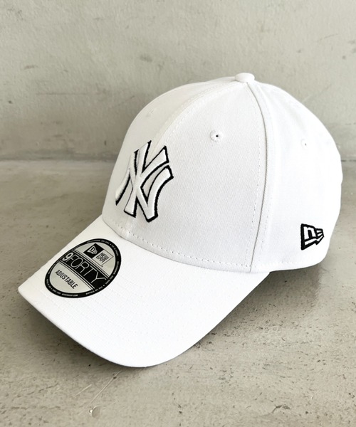 NEW ERA（ニューエラ）の「NEW ERA(ニューエラ)/MLB OUTLINE 9FORTY/ベースボール ロゴキャップ アウトライン ニューヨークヤンキース（キャップ・レディース・ネイビー/ベージュ/ホワイト/グレー/カーキ・FREE）」の15枚目の写真