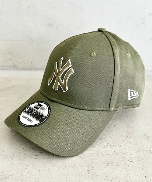 NEWERA ヤンキース キャップ カーキ 帽子 緑 9FORTY New Era MLB New