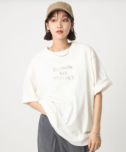 短袖カットソー tシャツ オーバーサイズ カットオフ ショートスリーブ カットソー