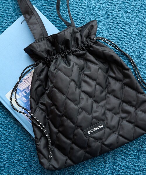 FREAK'S STORE（フリークスストア）の「限定展開 Columbia × FREAK'S STORE/コロンビア 別注 キルティング ハンド 巾着 バッグ（ハンドバッグ・レディース・ベージュ/ブラック/オリーブ・ONE SIZE）」の21枚目の写真