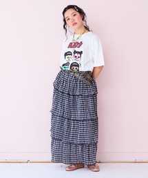 MARKEY'S | ギンガムプリーツティアードワンピース/おとな(ワンピース)