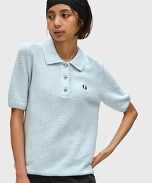 FRED PERRY(tbhy[)Textured Knitted Polo Shirt^eNX`[jbg|Vc(|Vc)