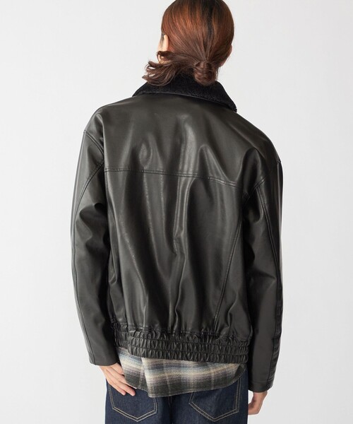 City Ambient Products（シティアンビエントプロダクツ）の「City Ambient Products: フライト ジャケット（ブルゾン・メンズ・ブラック/ブラウン・SMALL/MEDIUM/LARGE）」の8枚目の写真