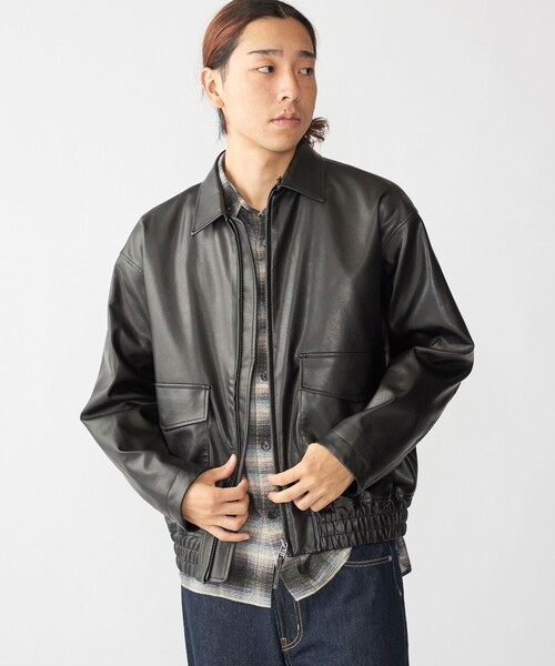 City Ambient Products（シティアンビエントプロダクツ）の「City Ambient Products: フライト ジャケット（ブルゾン・メンズ・ブラック/ブラウン・SMALL/MEDIUM/LARGE）」の9枚目の写真