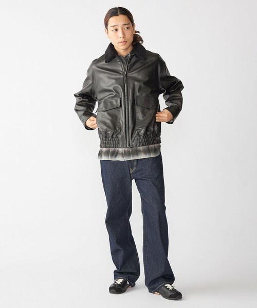 City Ambient Products（シティアンビエントプロダクツ）の「City Ambient Products: フライト ジャケット（ブルゾン・メンズ・ブラック/ブラウン・SMALL/MEDIUM/LARGE）」の10枚目の写真