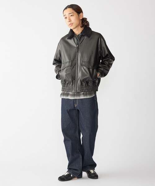 City Ambient Products（シティアンビエントプロダクツ）の「City Ambient Products: フライト ジャケット（ブルゾン・メンズ・ブラック/ブラウン・SMALL/MEDIUM/LARGE）」の11枚目の写真